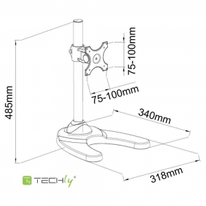 Podstawka Uchwyt Biurkowy Do Led/lcd 13-27 Cali 10kg Czarny